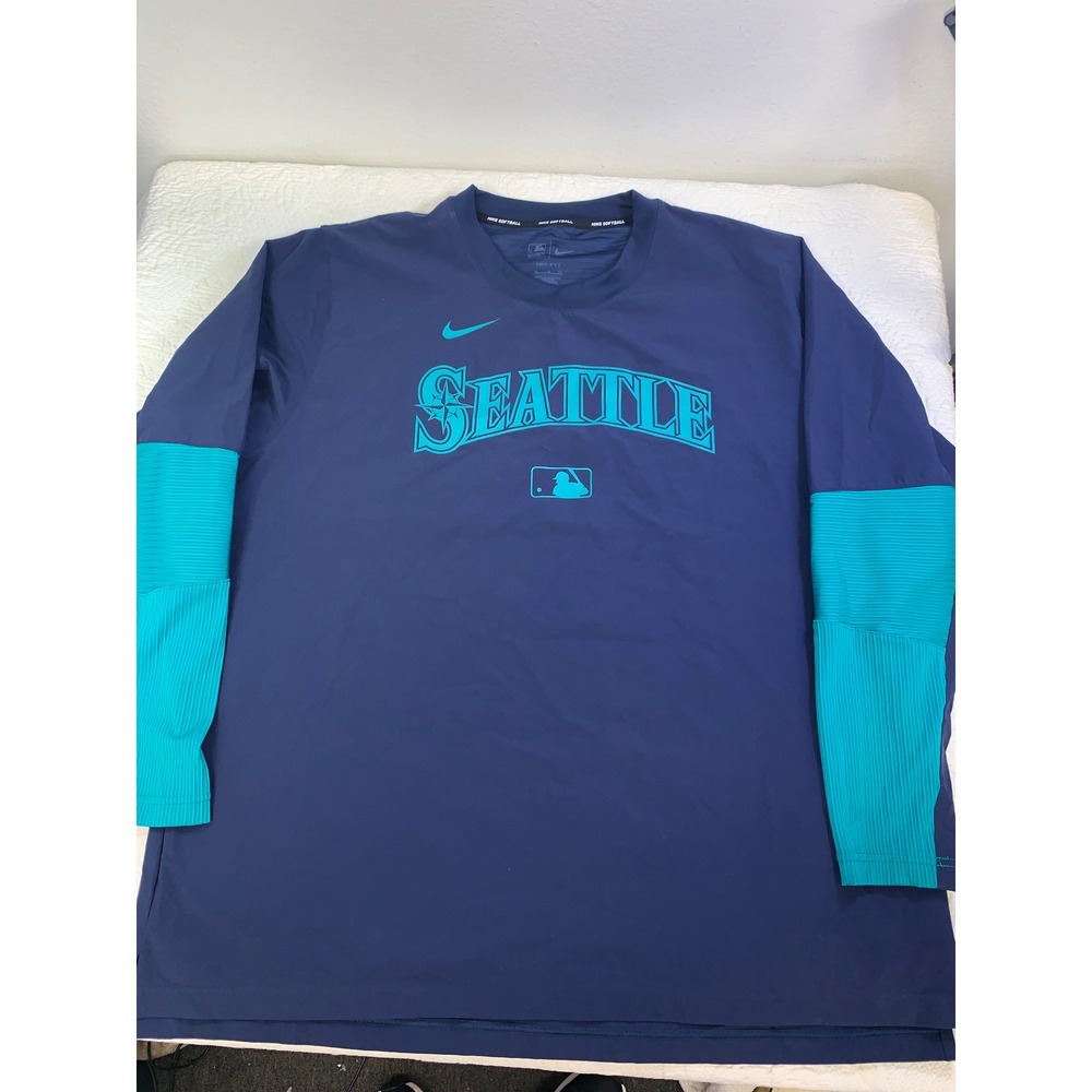 Nike Seattle Mariners MLB Authentic Collection‎ Dri-FIT Windbreaker Navy XL